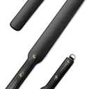 18 inch Riding Crop,Leather Paddle,Super Durable Rug Paddles,Equestrian Crops (Black)