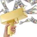 Sopu Make it Rain Money Gun Paper Playing Spary Prop Cash Gun Party Supplies (Metallic Gold)
