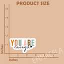 5 x (3PCS) You are Enough Stickers  Motivational Mental Health Awareness Waterproof Vinyl Decals for Laptops, Tumblers, Water Bottles, Scrapbooks  Inspirational Quote, 3" x 1.7 "