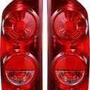 Boine Tail Light Compatible With 2007 2008 2009 Dodge Ram 1500 2500 3500 Driver and Passenger Side Red Lens Rear Light Brake Lamps Replaces 55277303AC, 55277302AC