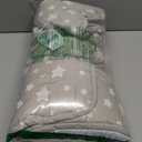 Moonsea Toddler Nap Mat with Pillow Fleece Minky Blanket, Lightweight, Soft Perfect for Kids Preschool, Daycare, Travel Sleeping Bag Boys and Girls, 21" x 50" Fit Standard Cot (Beige Grey)