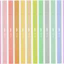 Mr. Pen- Dual Tip Aesthetic Highlighters, 12Pack, Chisel & Fine Tips, Pastel Colors, Cute Assorted Colors, Cute High lighters for School, Highlighter Set