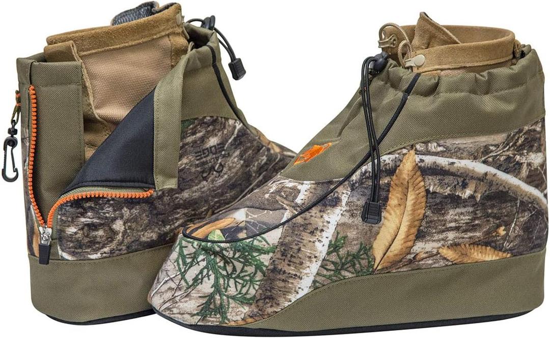Over The Boot Insulators for Hunting, Fishing & Outdoors (Small (6-7), Realtree Edge)