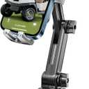 Golf Car Phone Holder, [No Shaking & Stable & Adjustable Pole] Universal Cup Holder Phone Mount for EZGO/Club Car/Yamaha - Grey