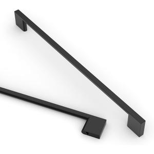Asidrama 10 Pack 10 Inch(256mm) Matte Black Kitchen Cabinet Handles, Cabinet Pulls, Kitchen Cabinet Hardware for Cupboard Drawer Pulls