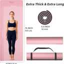 ILILI 10mm Extra Thick, TPE Yoga Mat, 76×28 Inch Extra Long, Carrying Strap, P