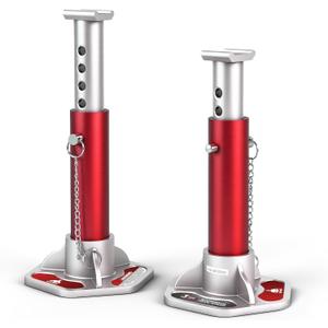JACK BOSS 3 Ton (6000 lbs) Aluminum Lightweight Jack Stands with Locking Support Pins for Cars,SUVs, and Light Duty Trucks,1 Pair