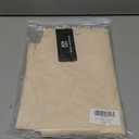 Sarin Mathews Women's Skort 95% Cotton Mini Tennis Skirt with Built-in Shorts and Pockets for Golf Pickleball Running Beige XL (Beige, XL)