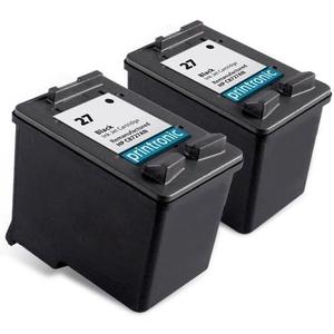 Compatible Ink Cartridge Replacement for HP 27 for Deskjet 3650 3845 PSC 1310 1315 2200 2171 Officejet 5608 Printers (2 Black)