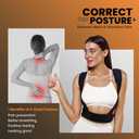 Posture Corrector Brace for Women - Back Posture Corrector for Hunchback & Shoulder Pain Relief, Spine Alignment, Invisible Under Clothes (Black, Medium 23-32 in)