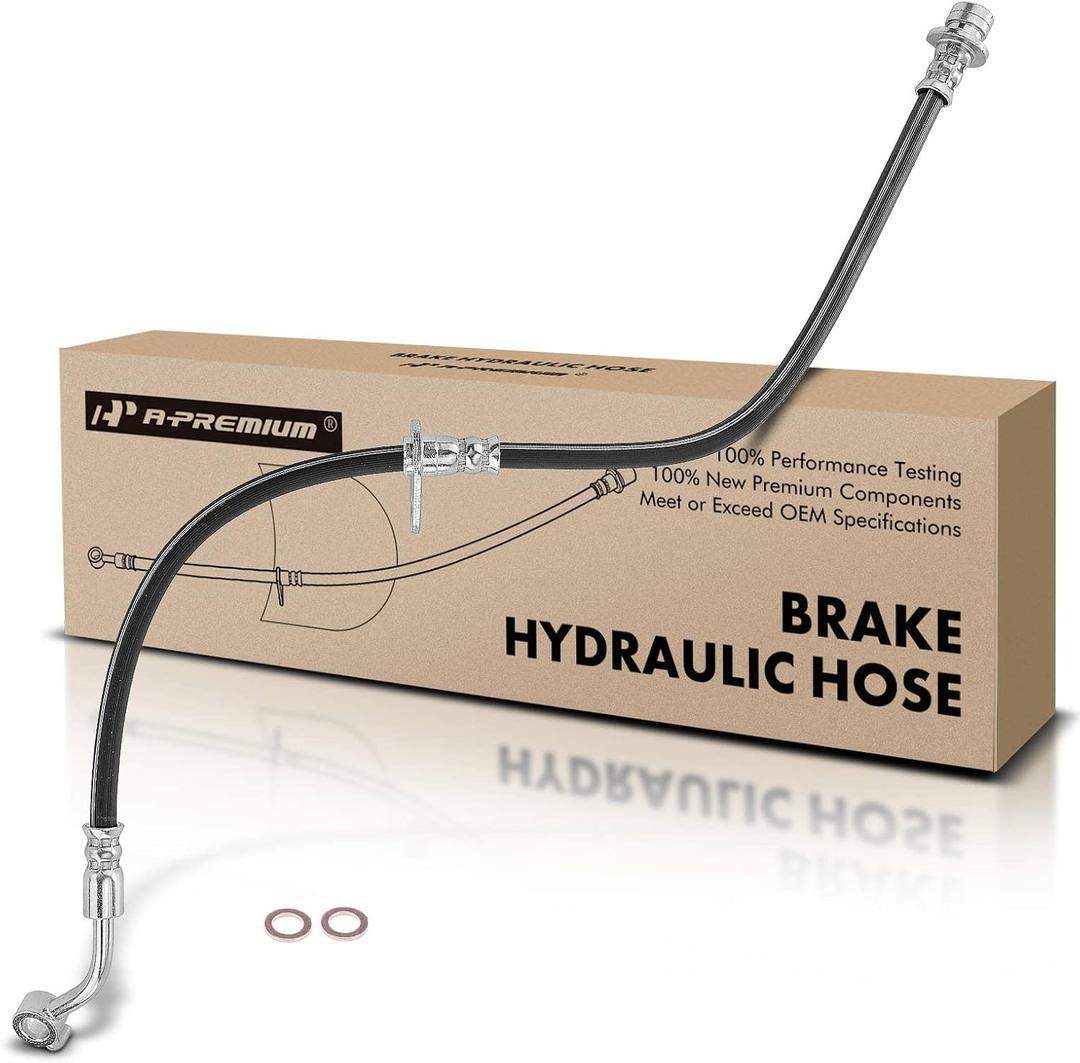 A-Premium Rear Driver Brake Hydraulic Hose Compatible with Select Honda Models - Accord 2018 2019 2020 - Replace# 01468TVAA00
