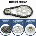 Drive Sprocket Chain Kit, PSLER Chain Drive 420 Chain Conversion Kit 30 Front 13 Rear Tooth Gear Drive Sprocket Kit Compatible with Sur Ron Light Bee X S Segway X160 260 Dirt Bike