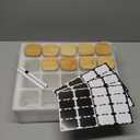 12 Pack 8 oz Square Glass Spice Jars with Lids and Labels – Airtight Small Spice Containers Set, Clear Glass Storage Jars for Seasoning, Spices, Kitchen Pantry Organization