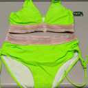 Women's Bikini Set, Swimsuit Bathing Suit, Green, SizeXXL