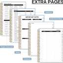 3 x 2026 Planner, Weekly and Monthly Calendar Planner, January 2026 - December 2026, Hardcover 2026 Calendar Book with Tabs For Women & Men, Inner Pocket, Spiral Bound, Perfect for Office Home School Supplies - A5 (6.3" x 8.5"), Blue