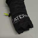 ATEPA Inflatable Seat Cushion, Self-Inflating Portable Stadium Airplane Travel Foam Cushion Pad for Camping, Sports Events, Outdoor (1 Pack Black)