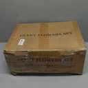 Mverse Giant Flower with Heavy Duty Iron Base Stand, Aluminum Pipe Stems | Large Artificial Poppy Paper Flowers Decorations for Outdoor Wedding, Party, Home Dcor (Beige)