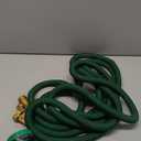J&B XpandaHose 50ft Expandable Garden Hose with Holder - Heavy Duty Superior Strength 3750D - 4 -Layer Latex Core - Extra Strong Brass Connectors and 10 Spray Nozzle w/Storage Bag (Green 50)