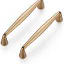 Ravinte  Pack 4 Inch Champagne Bronze Kitchen Cabinet Handles Solid Zinc Alloy Cabinet Pulls Cupboard Hardware Drawer Handles