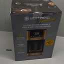 West Bend Timeless 12-Cup Programmable Coffee Maker with Brew Strength Selector for Hot and Iced Coffee, Includes 1-4 Cup Brew Option and Permanent Filter (Blue/Gold)