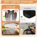 Wispy Bangs Hair Clip Human Hair, Human Hair Clip in Bangs, Wispy HairPieces, No Tangle & Smooth, 11g #1B Natural Black
