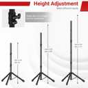 10x6.5 FT Backdrop Stand for Parties, Adjustable Photo Backdrop Stand Kit with Carrying Bag, Portable Background Stand Backdrop for Wedding, Photoshoot, and Photo Studio