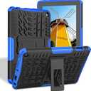 ROISKIN for Fire 7 Tablet Case 2022 Release 12th Generation for Kids, Kindle Fire 7 Case 2022, Amazon Fire 7 Case 2022, Dual Layer Shockproof Impact Resistance Case for Fire 7 inch with Kickstand ((Horizontal Mode)Flre7case2022release12thgen, Blue)