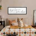 TQianJiang Master Bedroom Above Bed Wall Decor Art Funny Sleep Quote 32"12" If You Love Me Let Me Sleep Sign Large Rustic Farmhouse Wood Framed for Couples Over Bed Wall Hanging (Black)