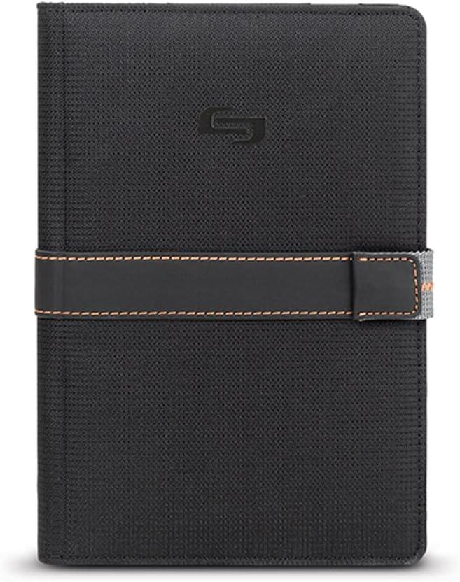 Solo New York Metro Universal Fit Tablet/eReader Booklet, 5.5" to 8.5", Black/Orange