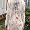 Poetsky Fall Womens Tunic or Tops to Wear with Leggings Long Sleeve Casual Long Shirts Blouses with Pockets (M)