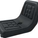 Universal Mower Seat with Mounting Bolt Pattern, Black High Back Tractor Seat, Comfort Compact Adjustable High Back Lawn Tractor Seat