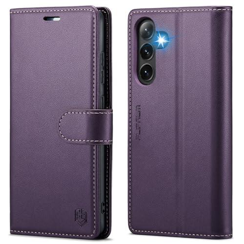 Wallet Case for Samsung Galaxy S24 Plus/S24+,RFID Blocking Credit Card Holder,PU Leather Folio Flip Kickstand Protective Shockproof Cover for Galaxy S24 Plus (Purple, for S24 Plus/S24+ - 6.7")