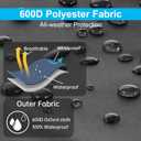 Water Softener Cover,600D Heavy Duty Outdoor Water Softener Cover Waterproof,Anti-UV,with Split Zipper