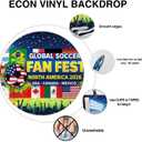 4 x Allenjoy World Soccer Football Cup Party Decorations Set with Backdrop, Headbands, Masks, Cupcake Toppers, Hanging Swirls and Photo Booth Props, Party Supplies and Favors for Men Women Boys Fans