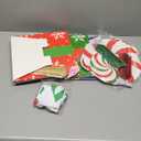 10 Pcs Christmas Gift Boxes Decoration, Christmas Photo Booth Props Gift Box with Ribbons Large Candy Cane Balloon for Xmas Party Decorations Home Xmas Box Decorations