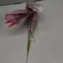 Artificial Tropical Plant UV Resistant Large Faux Plants Outdoor Fake Boston Ferns Potted Plants Realistic Agave Plastic Hostas Greenery Patio Outside Shrubs Flower Grass Front Porch Decor (2, Purple)
