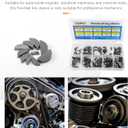 SCUARI Woodruff Key Assortment,120pcs Half Moon Keys,Key Stock Assortment,10 Popular Sizes Woodruff Semicircle Keys,Half Moon Semicircle Bond Key Hardware Keyway Set for Flywheel Applications