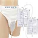 Urine Bags for Women, External Urinary Catheter for Famale, Wearable Urinal Bag with Collection Urine Bag (2000ml & 1000ml), Urinary Drainage System, Portable Urine Catheter Bag