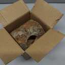 Hamster Hideout, Natural Wooden Habitat House for Hamsters & Other Small Pets - Hideaway Shelter with Entry Holes for Cage Enrichment