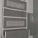 JARLINK Over The Door Organizer Storage, 5 Shelf Hanging Door Organizer with 5 Large Capacity Pockets, Anti Tilt 44 lb Load Behind Door Storage for Bedroom, Bathroom, Pantry, Nursery, (Grey)