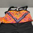 Modlily Bowknot Tankini Swimsuits for Women, Tribal Print Two Piece Bathing Suits, Chic Top with Boy Shorts, Size XL