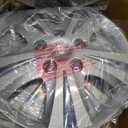 Custom Accessories 4-Pack 15" SGT-5 Wheel Covers, Replacement Hubcaps for Cars, Trucks, SUVs Silver/Chrome, Pack of 4