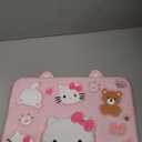 Cartoon Case for iPad 10.2"MONEHOYSY Cute Soft Silicone Kickstand [Drop Proof,Shock Proof,Anti Slip] Back Stand Cover Case for Kids Children Teens Girls Boys (Kitty-1)