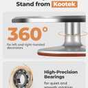 Kootek Aluminium Cake Turntable, 12 Inch Rotating Cake Stand, 35 pcs Cake Decorating Kit Supplies with 24 Numbered Icing Piping Tips, 2 Frosting Spatula, Pastry Bags and Other Baking Tools