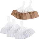 500PCS Price Tags with String, White Strung Marking Tag, Brown Paper String Tags for Pricing, Paper Hang Tags for Jewelry, Clothing, Key, Gift Merchandise 1.75 x 1.1 Inch