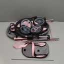 Bayer Dolls 4-in-1 Toy Baby Doll Pram Stroller Cosy Set - Dolls Up to 18" (Pink/Grey)