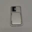 Vizvera for Samsung Galaxy S23 Plus Case Wallet, RFID Cards Holder (4 Cards) & Camera Cover for Women Men, Full Body Shockproof Silicone Case for S23 Plus 6.6"-Natural Titanium