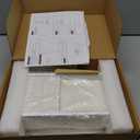 Goozii Gold Jewelry Stand Organizer Necklace Holder, Birthday Gifts for Women Girls, Small Jewelry Stand for Earrings Rings Bracelets, Velvet Jewelry Hanger Tree, Mothers Day Gifts - White and Gold