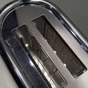 MUELLER HOME Retro Toaster 2 Slice, 7 Browning Levels, 3 Functions (Reheat, Defrost, Cancel), Stainless Steel Features, Removable Crumb Tray, Under Base Cord Storage, White Toaster Kitchen Appliances