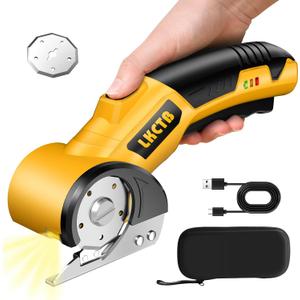 Electric Scissors, Cardboard Cutter, With LED Light, High-Efficiency Brushless Motor